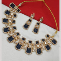 NAFJ Gold Plated Crystal And Austrian Beads Necklace Set
