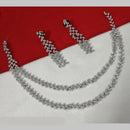 NAFJ Silver Plated Austrian Stone Necklace Set 
