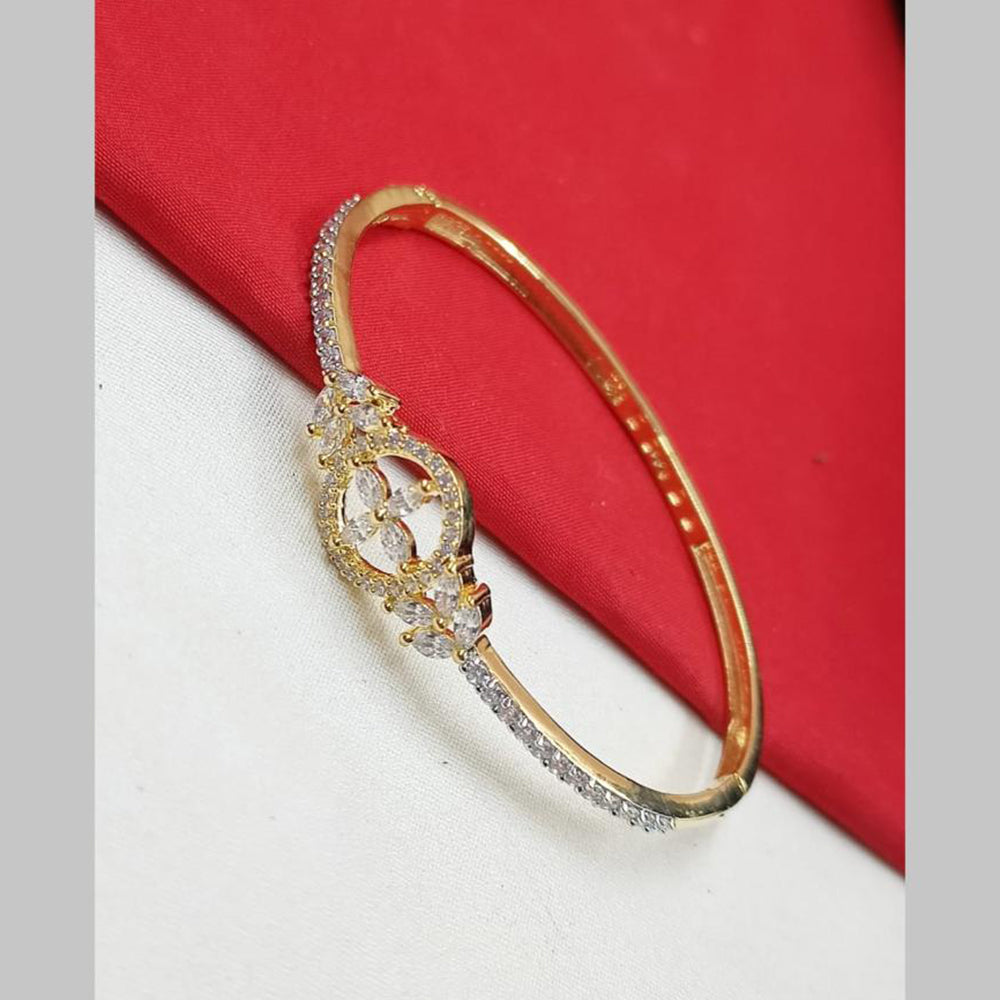 NAFJ Gold Plated Austrian Stone Openable Bracelet