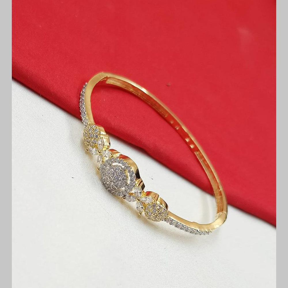 NAFJ Gold Plated Austrian Stone Openable Bracelet