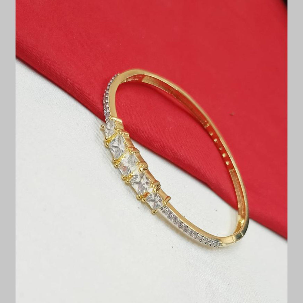 NAFJ Gold Plated Austrian Stone Openable Bracelet