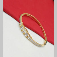 NAFJ Gold Plated Austrian Stone Openable Bracelet 