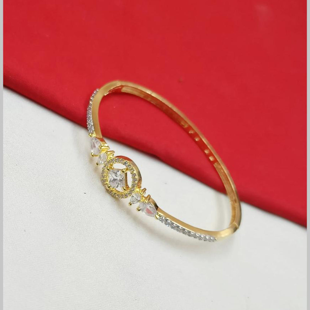 NAFJ Gold Plated Austrian Stone Openable Bracelet