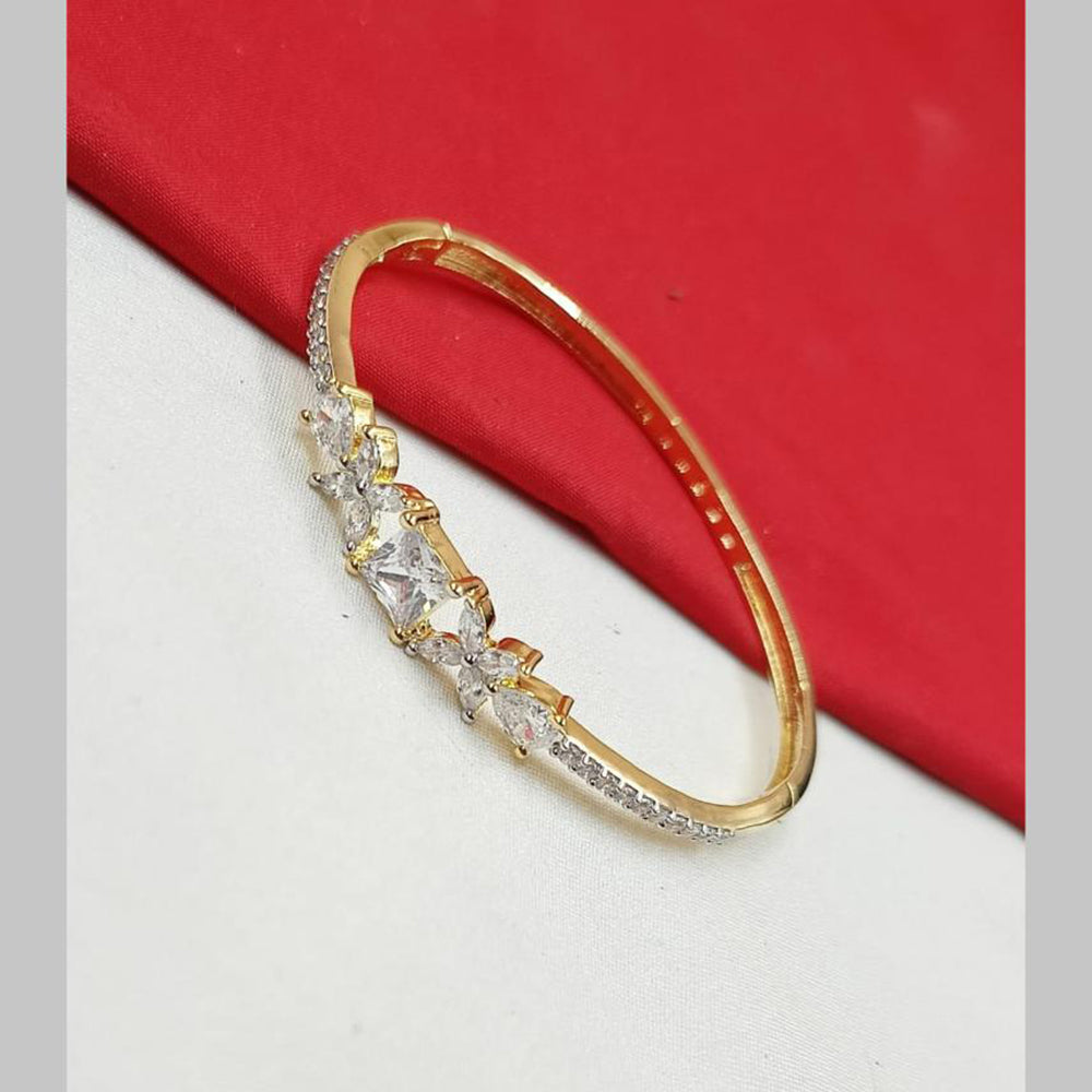 NAFJ Gold Plated Austrian Stone Openable Bracelet