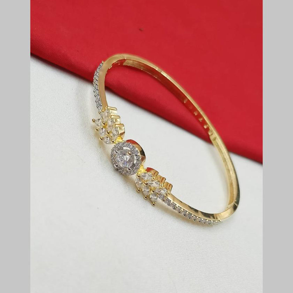 NAFJ Gold Plated Austrian Stone Openable Bracelet