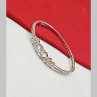 NAFJ Silver Plated Austrian Stone Openable Bracelet 