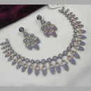 NAFJ 2 Tone Plated American Daimonds Necklace Set