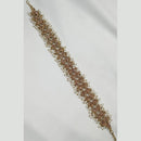 NAFJ Gold Plated Traditional Shiny Crystals And Pearls Sheeshphool