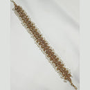 NAFJ Gold Plated Traditional Shiny Crystals And Pearls Sheeshphool