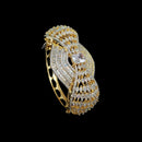 NAFJ Gold Plated American Daimonds Openable Bracelet