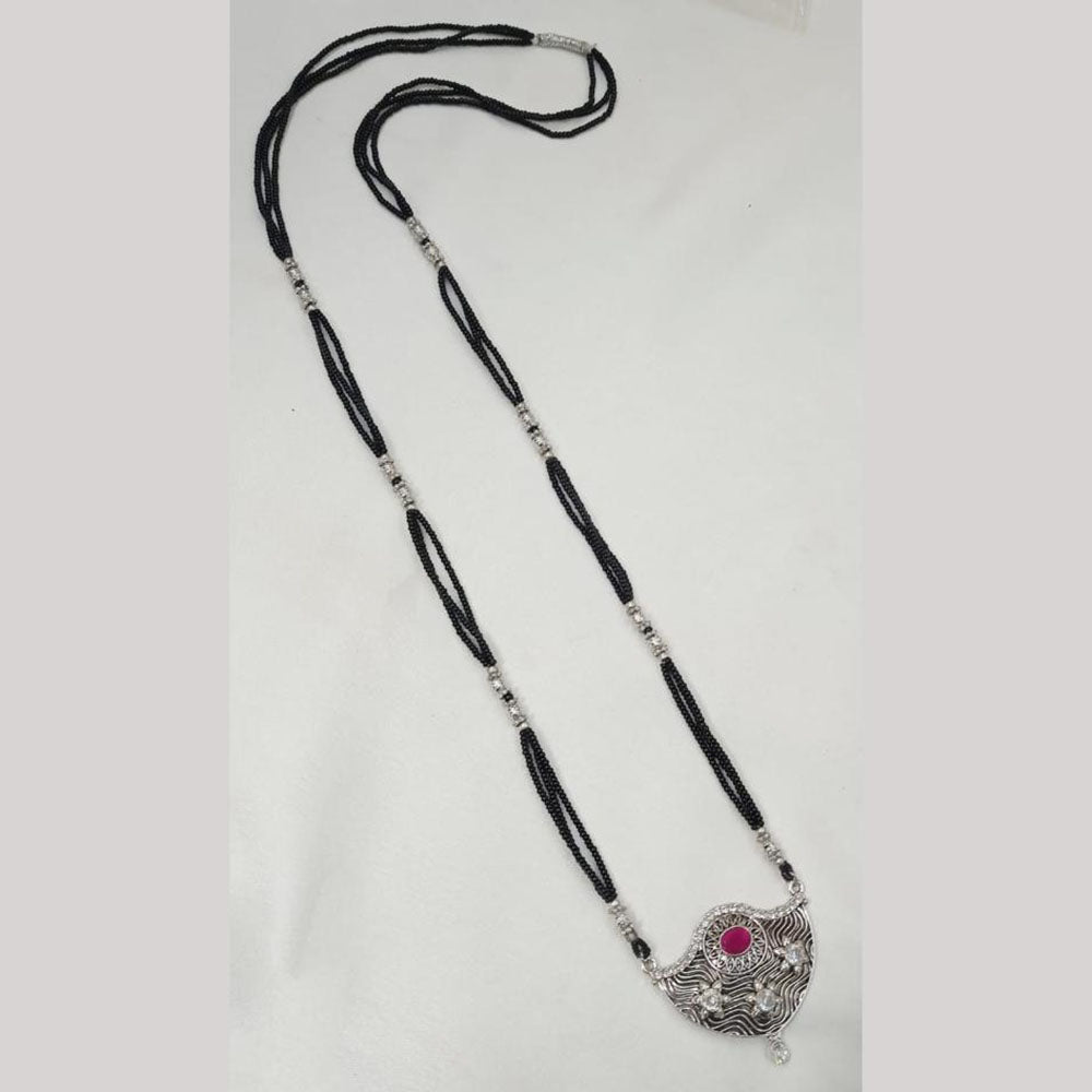 NAFJ Silver Plated Austrain Stone Mangalsutra