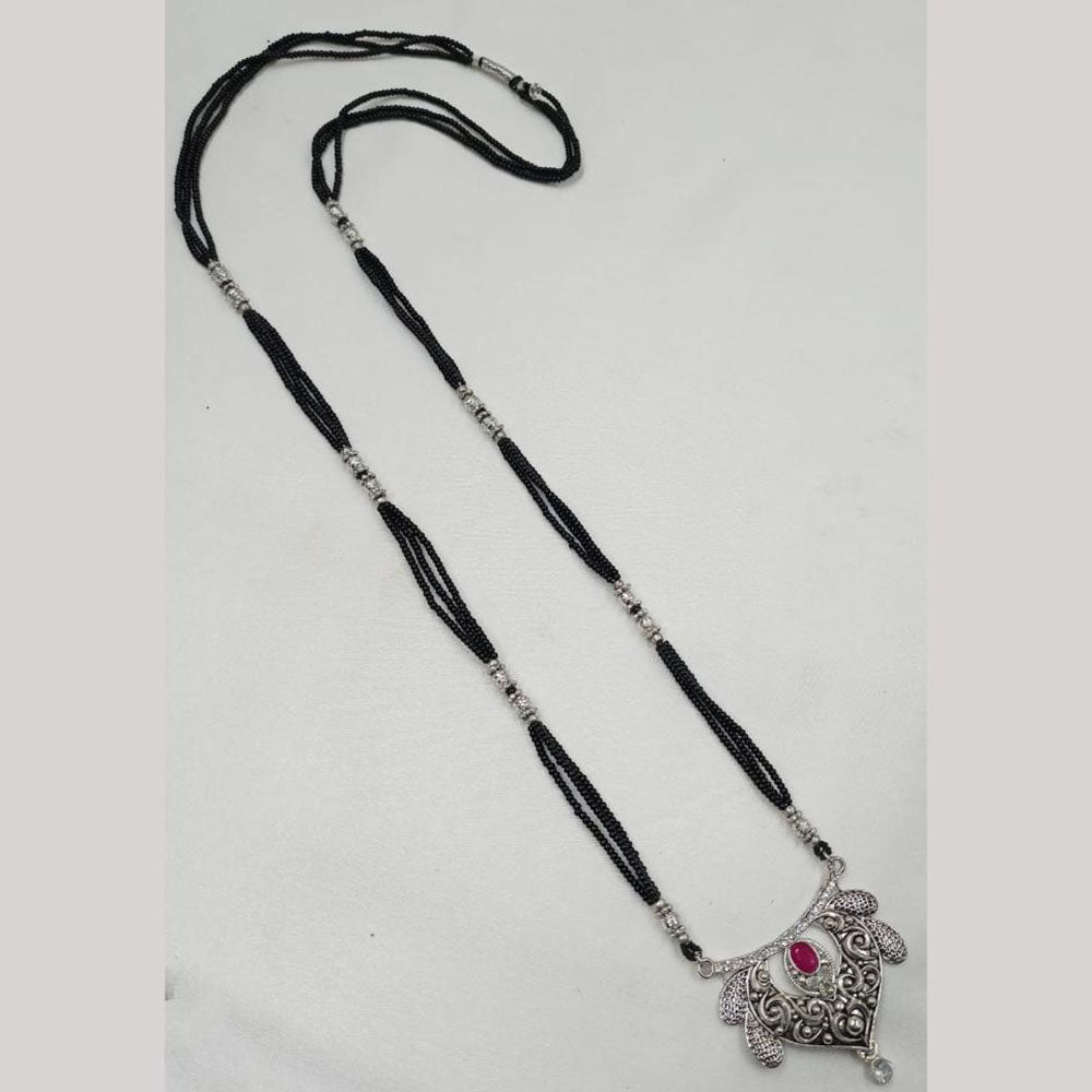 NAFJ Silver Plated Austrain Stone Mangalsutra