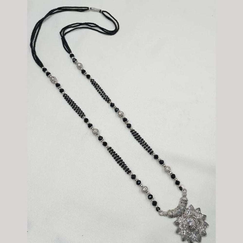 NAFJ Silver Plated Austrain Stone Mangalsutra