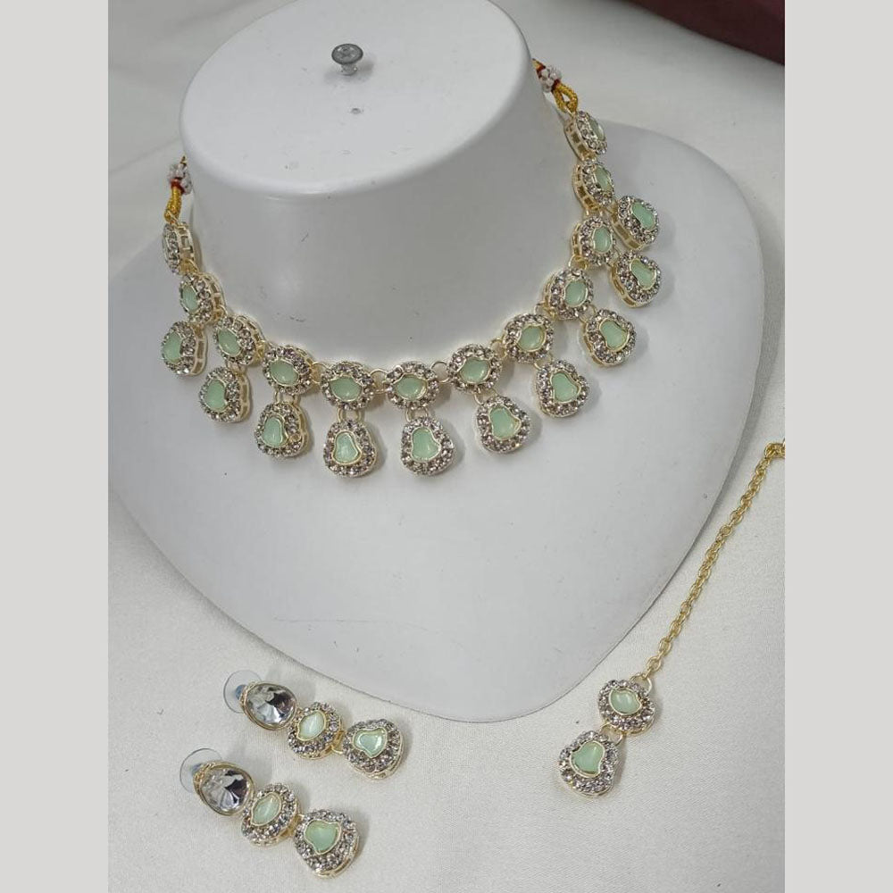 NAFJ Kundan Choker Necklace Set