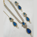 NAFJ Polki Kundan Long Necklace Set