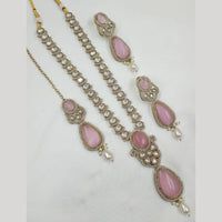 NAFJ Polki Kundan Long Necklace Set