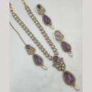 NAFJ Polki Kundan Long Necklace Set