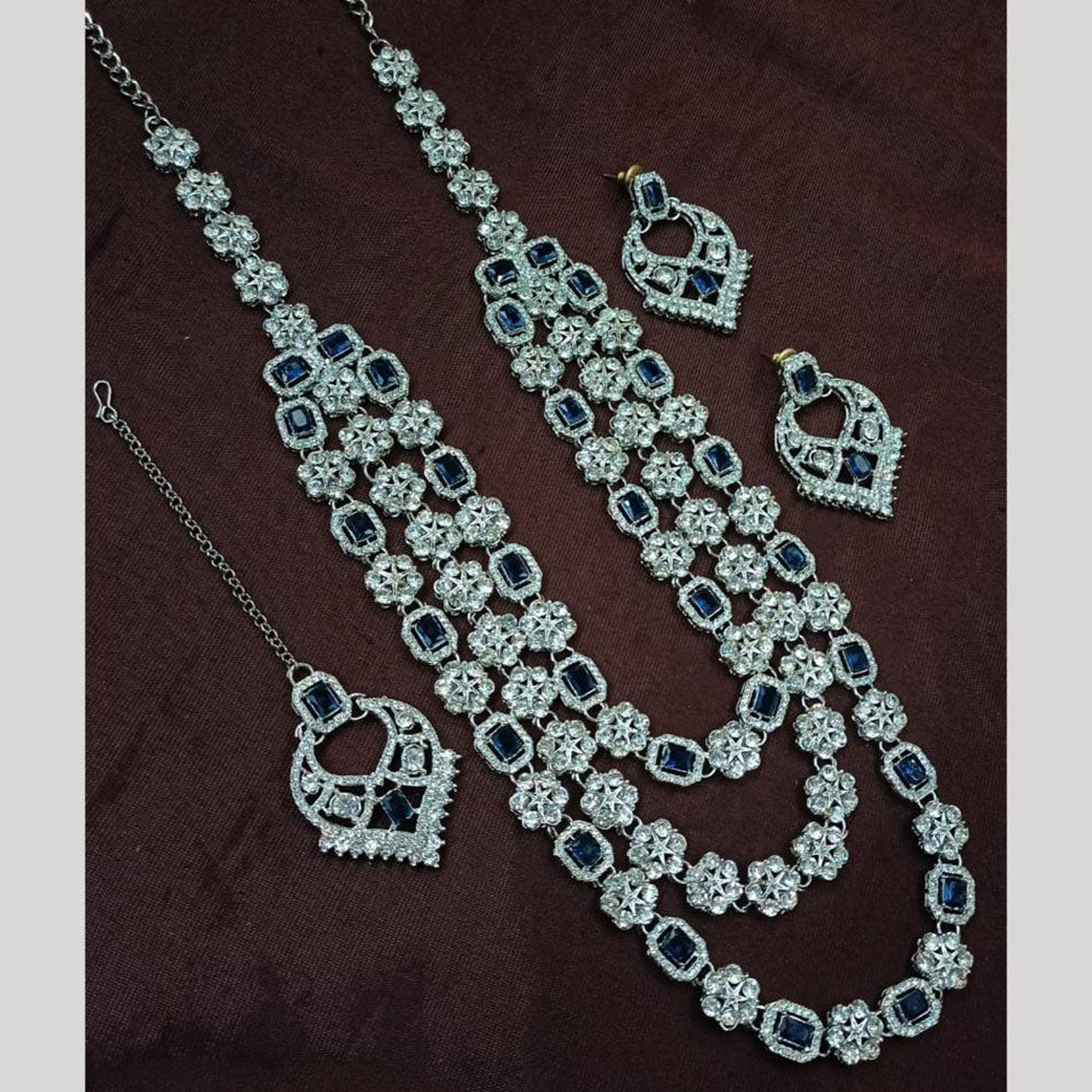 NAFJ Austrian Stone Long Necklace Set