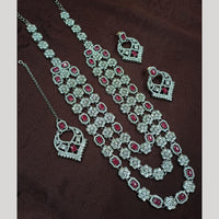 NAFJ Austrian Stone Long Necklace Set