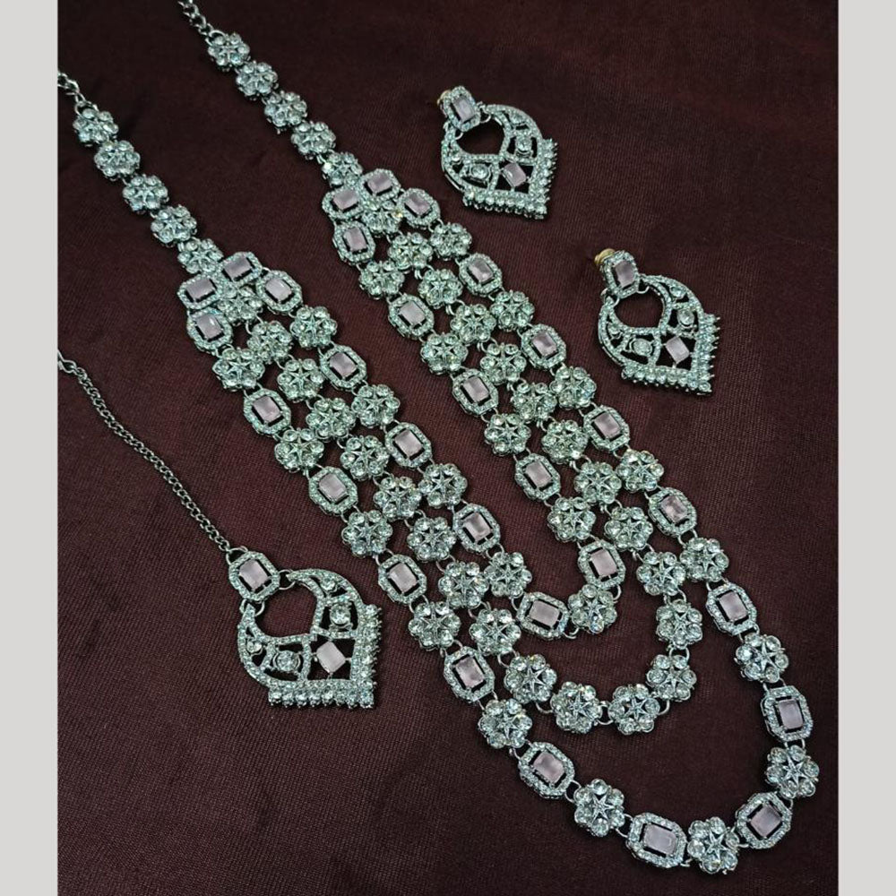 NAFJ Austrian Stone Long Necklace Set