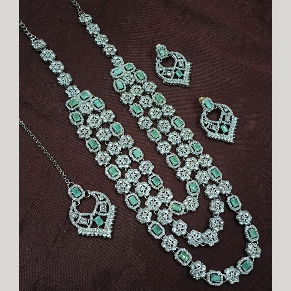 NAFJ Austrian Stone Long Necklace Set