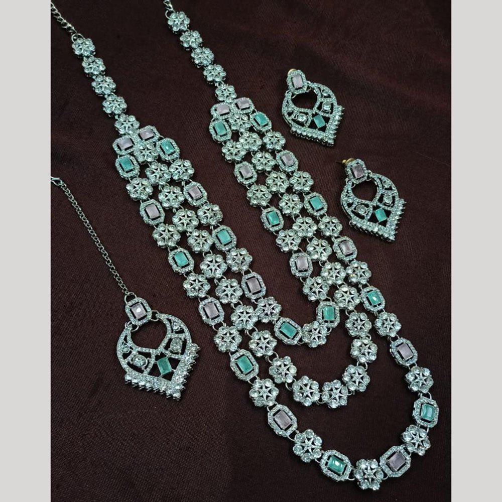 NAFJ Austrian Stone Long Necklace Set