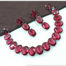 NAFJ Crystal Stone Necklace Set