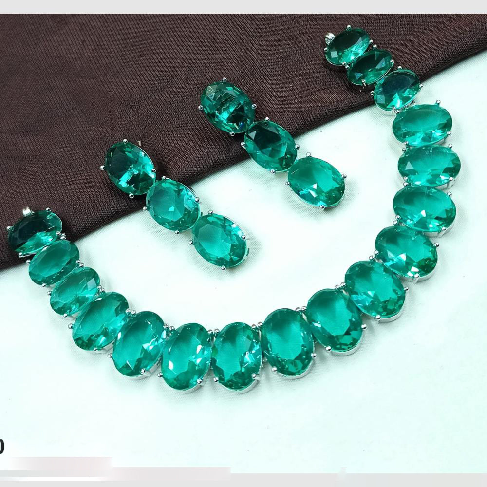 NAFJ Crystal Stone Necklace Set