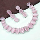 NAFJ Crystal Stone Necklace Set