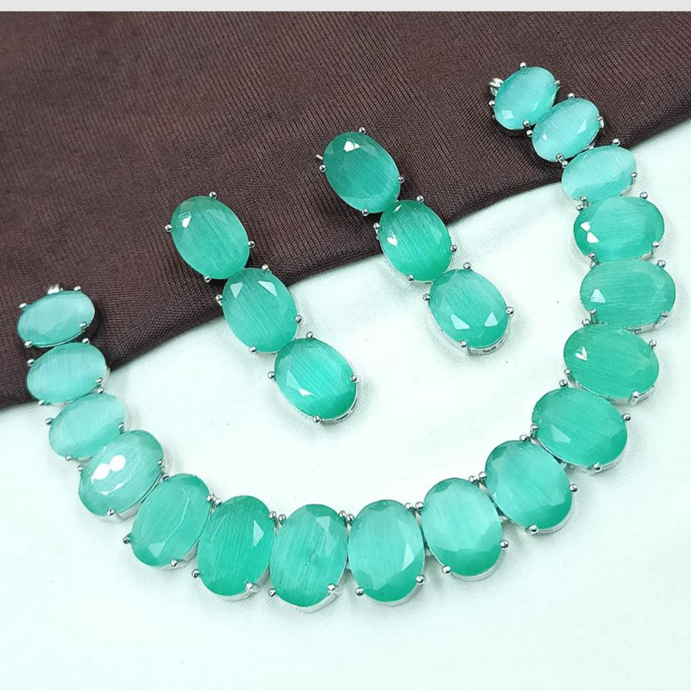 NAFJ Crystal Stone Necklace Set