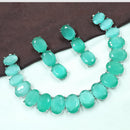 NAFJ Crystal Stone Necklace Set