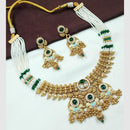 NAFJ Traditional Meenakari Necklace Set with Ruby Stones