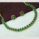 NAFJ Elegant Kundan Stone With Matching Earrings Necklace Set