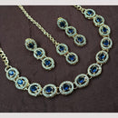 NAFJ Sparkling Crystal And Austrian Stone Designer Necklace Set