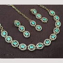 NAFJ Sparkling Crystal And Austrian Stone Designer Necklace Set