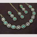 NAFJ Sparkling Crystal And Austrian Stone Designer Necklace Set