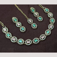 NAFJ Sparkling Crystal And Austrian Stone Designer Necklace Set
