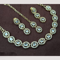 NAFJ Sparkling Crystal And Austrian Stone Designer Necklace Set