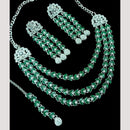 NAFJ Sparkling Crystal And Austrian Stone Designer Necklace Set