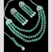 NAFJ Sparkling Crystal And Austrian Stone Designer Necklace Set