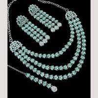 NAFJ Sparkling Crystal And Austrian Stone Designer Necklace Set