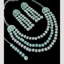 NAFJ Sparkling Crystal And Austrian Stone Designer Necklace Set