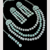 NAFJ Sparkling Crystal And Austrian Stone Designer Necklace Set