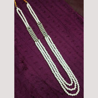 NAFJ Classic Beads And Austrian Stone Long Necklace for Men