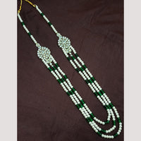 NAFJ Classic Beads And Austrian Stone Long Necklace for Men