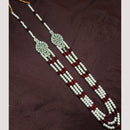 NAFJ Classic Beads And Austrian Stone Long Necklace for Men