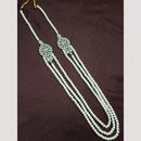 NAFJ Classic Beads And Austrian Stone Long Necklace for Men