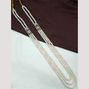 NAFJ Classic Beads And Austrian Stone Long Necklace for Men