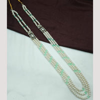 NAFJ Classic Beads And Austrian Stone Long Necklace for Men