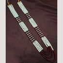NAFJ Classic Beads And Austrian Stone Long Necklace for Men